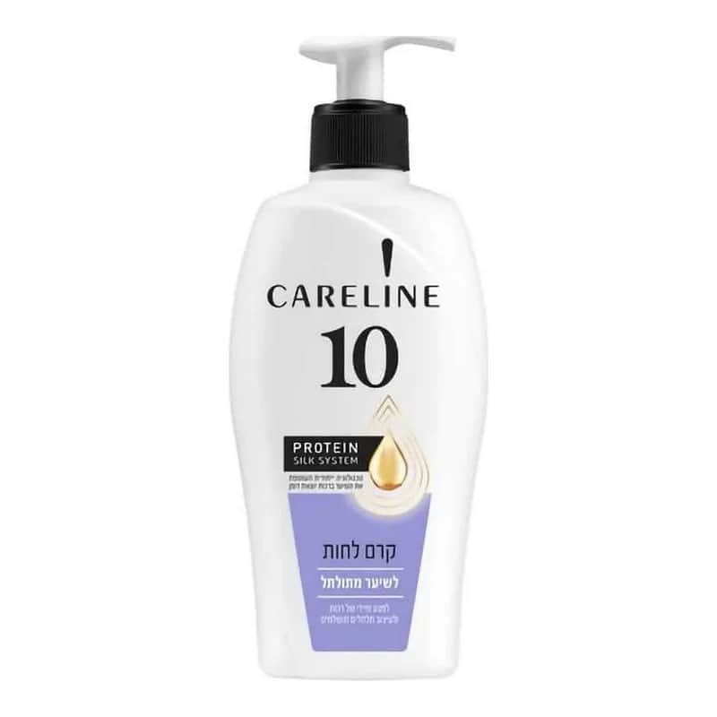 קרם לחות לשיער מתולתל 10 Careline מעניק לשיער לחות ורכות - נפח 400 מ''ל