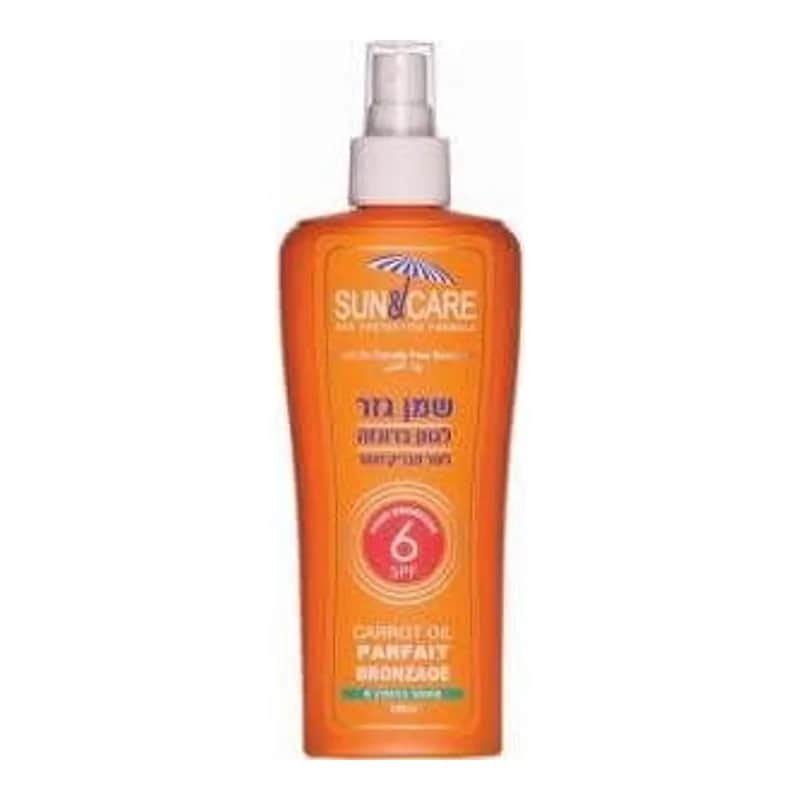 Sun&Care שמן גזר משזף SPF6 נפח 200 מ"ל