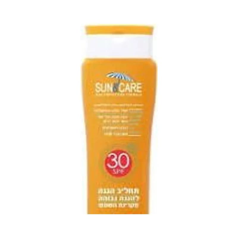 Sun&amp;Care - תחליב הגנה גבוהה מהשמש SPF30 UVA - נפח 200 מ''ל