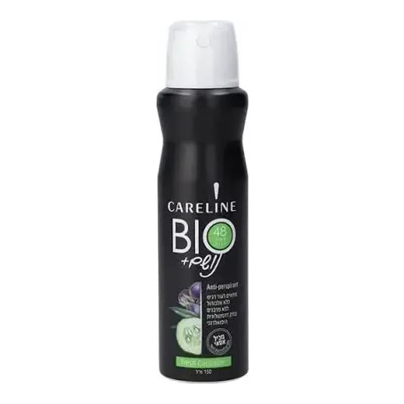 Careline - דאודורנט ספריי לנשים נושם +Fresh Cucumber BIO - בנפח 150 מ''ל