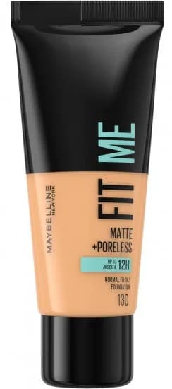 Maybelline - מייקאפ בגימור מט ומרקם קליל Fit Me - גוון 130 Buff Beige